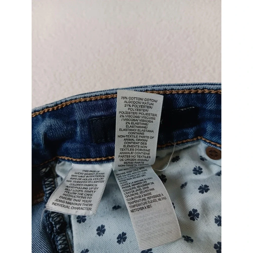 Lucky Brand Jeans Womens 4 Blue Medium Wash Skinny Slim Stretch Denim 5-Pocket